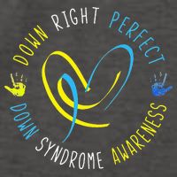 Down Syndrome Awareness Day 21 March Down Right Perfect Vector Backpack