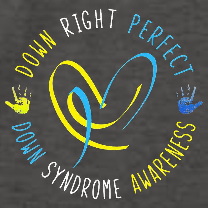 Down Syndrome Awareness Day 21 March Down Right Perfect Vector Backpack