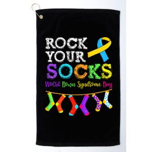 Down Syndrome Awareness Rock Your Socks Platinum Collection Golf Towel