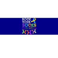 Down Syndrome Awareness Rock Your Socks Bumper Sticker