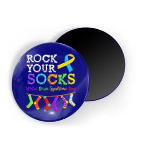 Down Syndrome Awareness Rock Your Socks Magnet