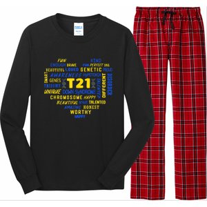 Down Syndrome Acceptance Awareness Day Down Syndrome Heart Long Sleeve Pajama Set