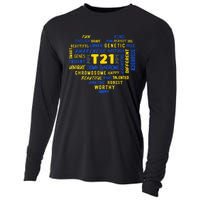 Down Syndrome Acceptance Awareness Day Down Syndrome Heart Cooling Performance Long Sleeve Crew