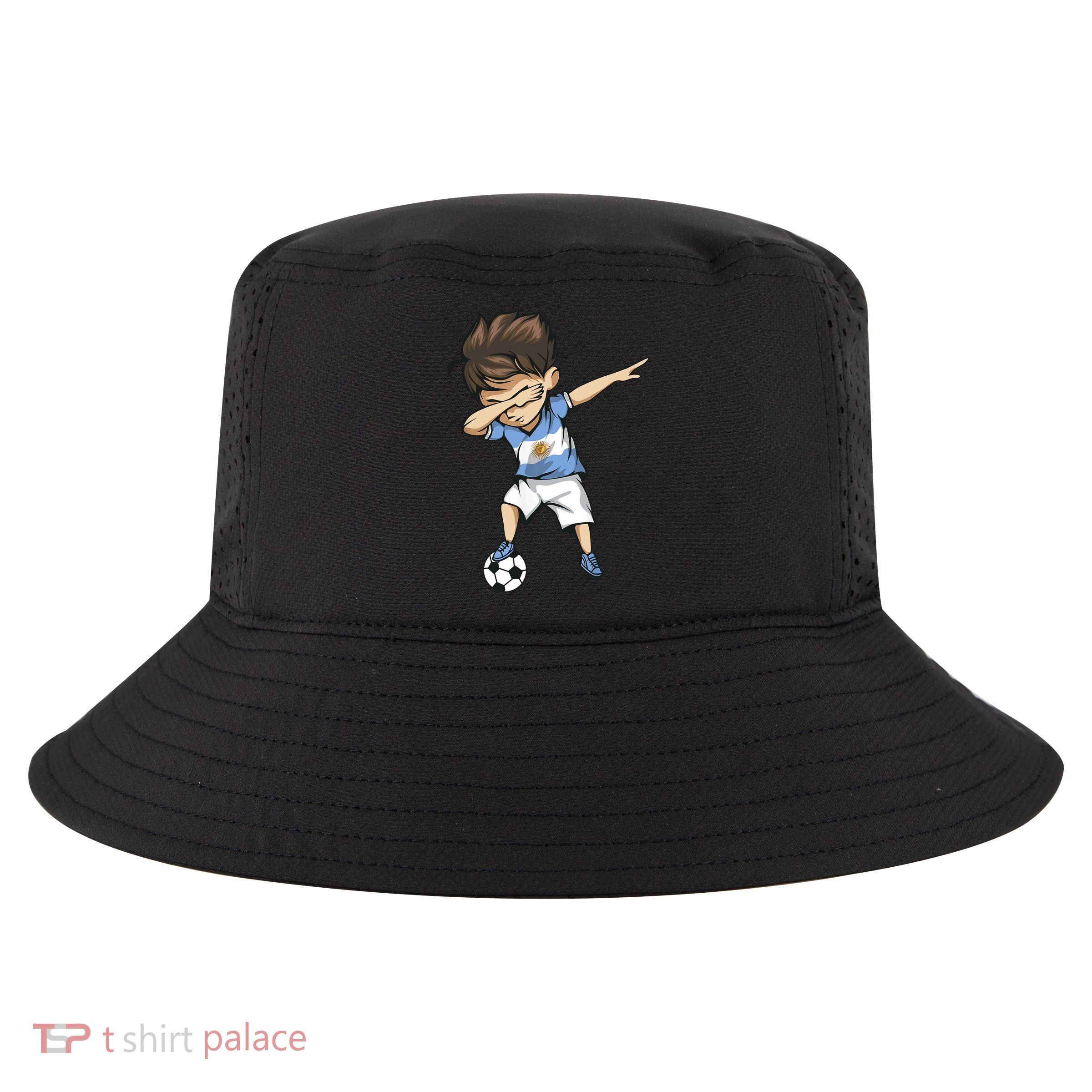 Dabbing Soccer Argentina Jersey Argentinian Football Cool Comfort Performance Bucket Hat