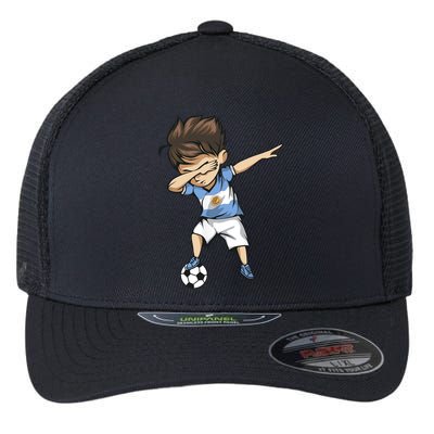 Dabbing Soccer Argentina Jersey Argentinian Football Flexfit Unipanel Trucker Cap