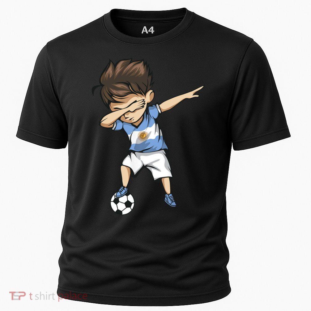 Dabbing Soccer Argentina Jersey Argentinian Football Performance Shirt