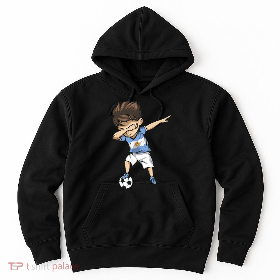 Dabbing Soccer Argentina Jersey Argentinian Football Hoodie
