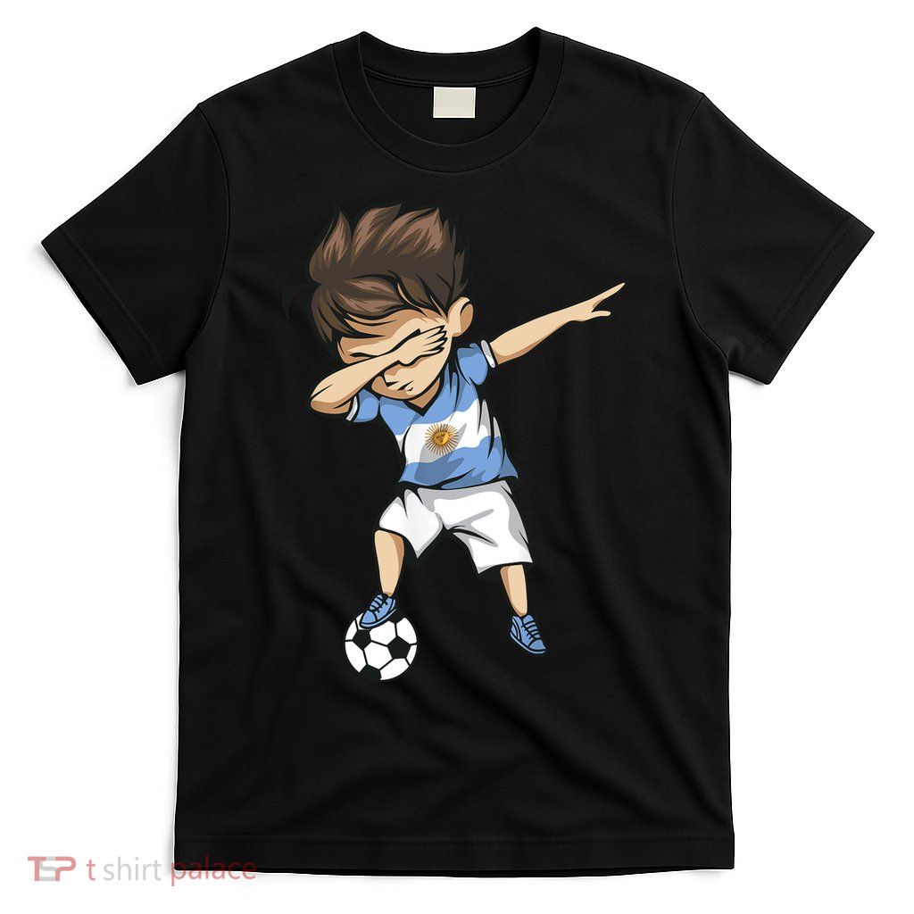 Dabbing Soccer Argentina Jersey Argentinian Football T-Shirt