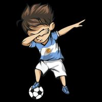Dabbing Soccer Argentina Jersey Argentinian Football City Backpack