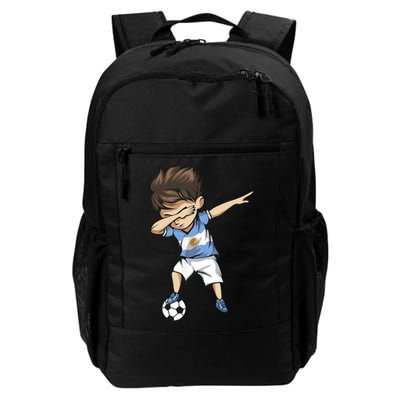 Dabbing Soccer Argentina Jersey Argentinian Football Backpack