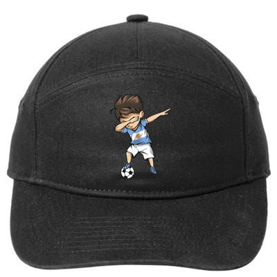 Dabbing Soccer Argentina Jersey Argentinian Football 7-Panel Snapback Hat