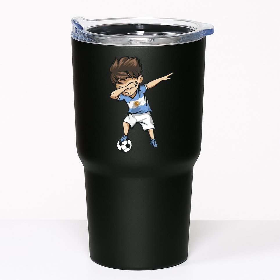 Dabbing Soccer Argentina Jersey Argentinian Football Tumbler