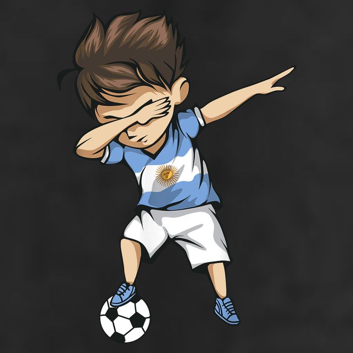 Dabbing Soccer Argentina Jersey Argentinian Football Hat