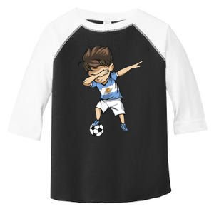 Dabbing Soccer Argentina Jersey Argentinian Football Toddler Fine Jersey T-Shirt