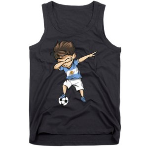 Dabbing Soccer Argentina Jersey Argentinian Football Tank Top