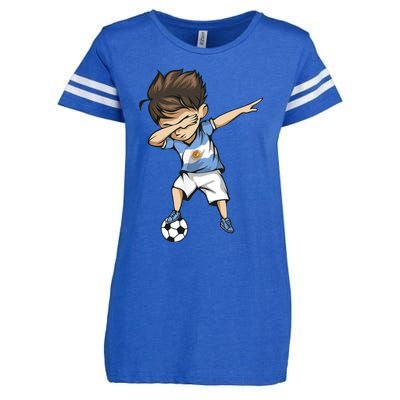 Dabbing Soccer Argentina Jersey Argentinian Football Enza Ladies Jersey Football T-Shirt