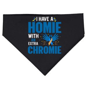 Down Syndrome Awareness Homie With Extra Chromie USA-Made Doggie Bandana