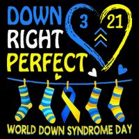 Down Syndrome Awareness Down Right Perfect Cooling Performance Crew T-Shirt