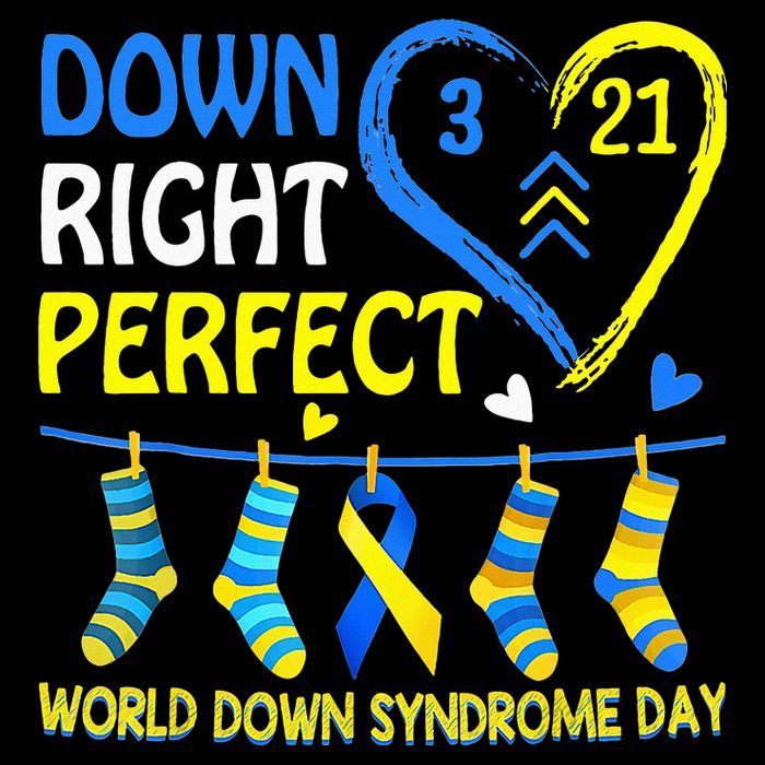 Down Syndrome Awareness Down Right Perfect Cooling Performance Crew T-Shirt