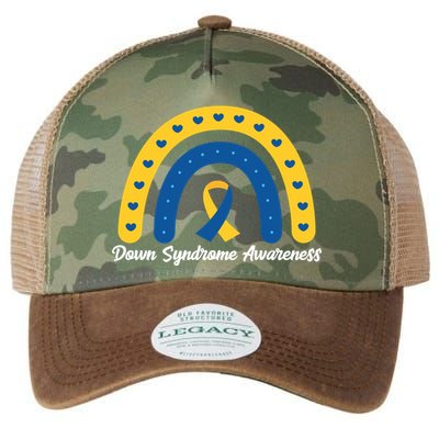 Down Syndrome Awareness Rainbow Ribbon Legacy Tie Dye Trucker Hat