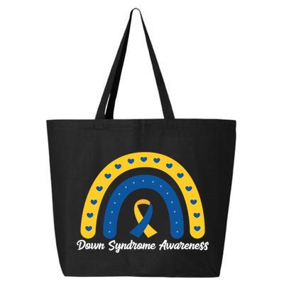 Down Syndrome Awareness Rainbow Ribbon 25L Jumbo Tote