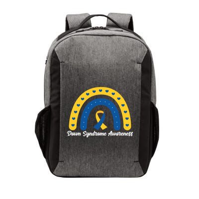Down Syndrome Awareness Rainbow Ribbon Vector Backpack
