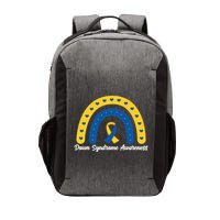 Down Syndrome Awareness Rainbow Ribbon Vector Backpack