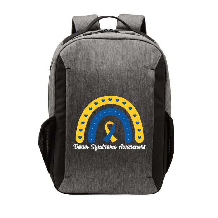 Down Syndrome Awareness Rainbow Ribbon Vector Backpack