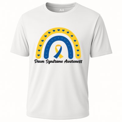 Down Syndrome Awareness Rainbow Ribbon Performance Shirt