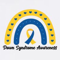 Down Syndrome Awareness Rainbow Ribbon Cooling Performance Crew T-Shirt