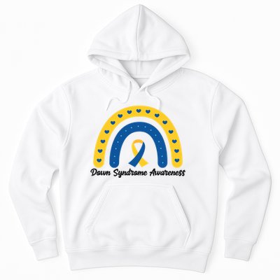 Down Syndrome Awareness Rainbow Ribbon Hoodie