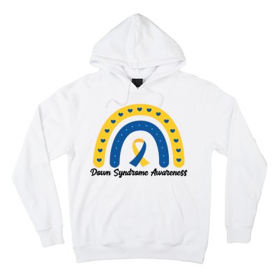 Down Syndrome Awareness Rainbow Ribbon Hoodie