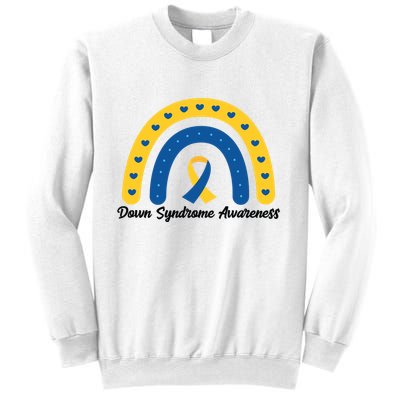 Down Syndrome Awareness Rainbow Ribbon Sweatshirt