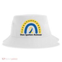 Down Syndrome Awareness Rainbow Ribbon Sustainable Bucket Hat