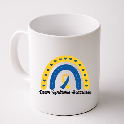 Down Syndrome Awareness Rainbow Ribbon Mug