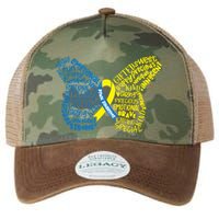Down Syndrome Awareness Butterfly Legacy Tie Dye Trucker Hat