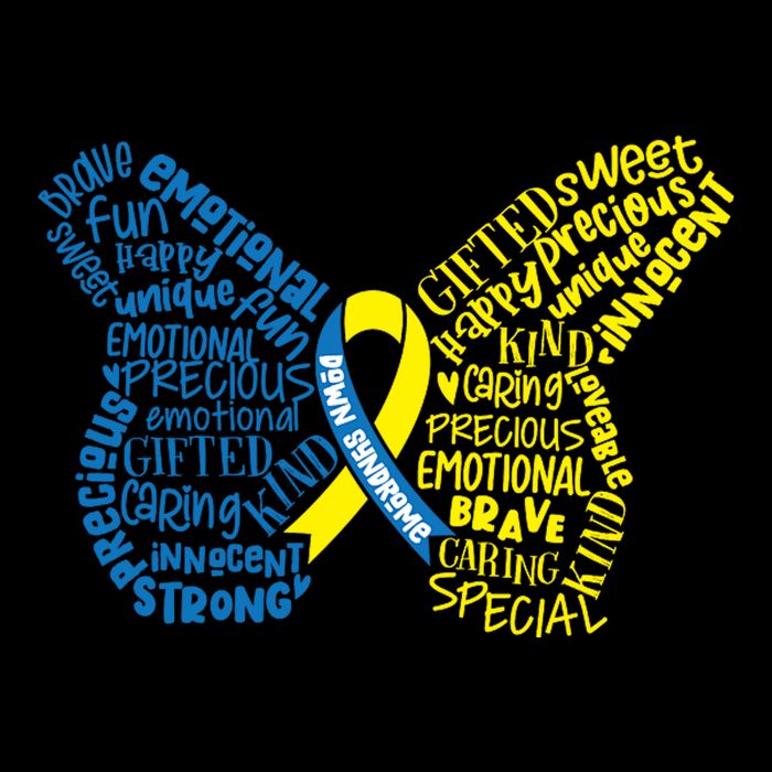 Down Syndrome Awareness Butterfly Tall T-Shirt