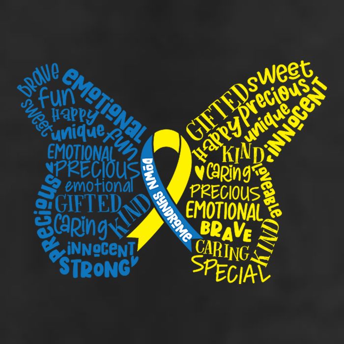 Down Syndrome Awareness Butterfly Adult Drive Performance Visor