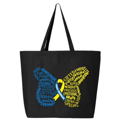 Down Syndrome Awareness Butterfly 25L Jumbo Tote