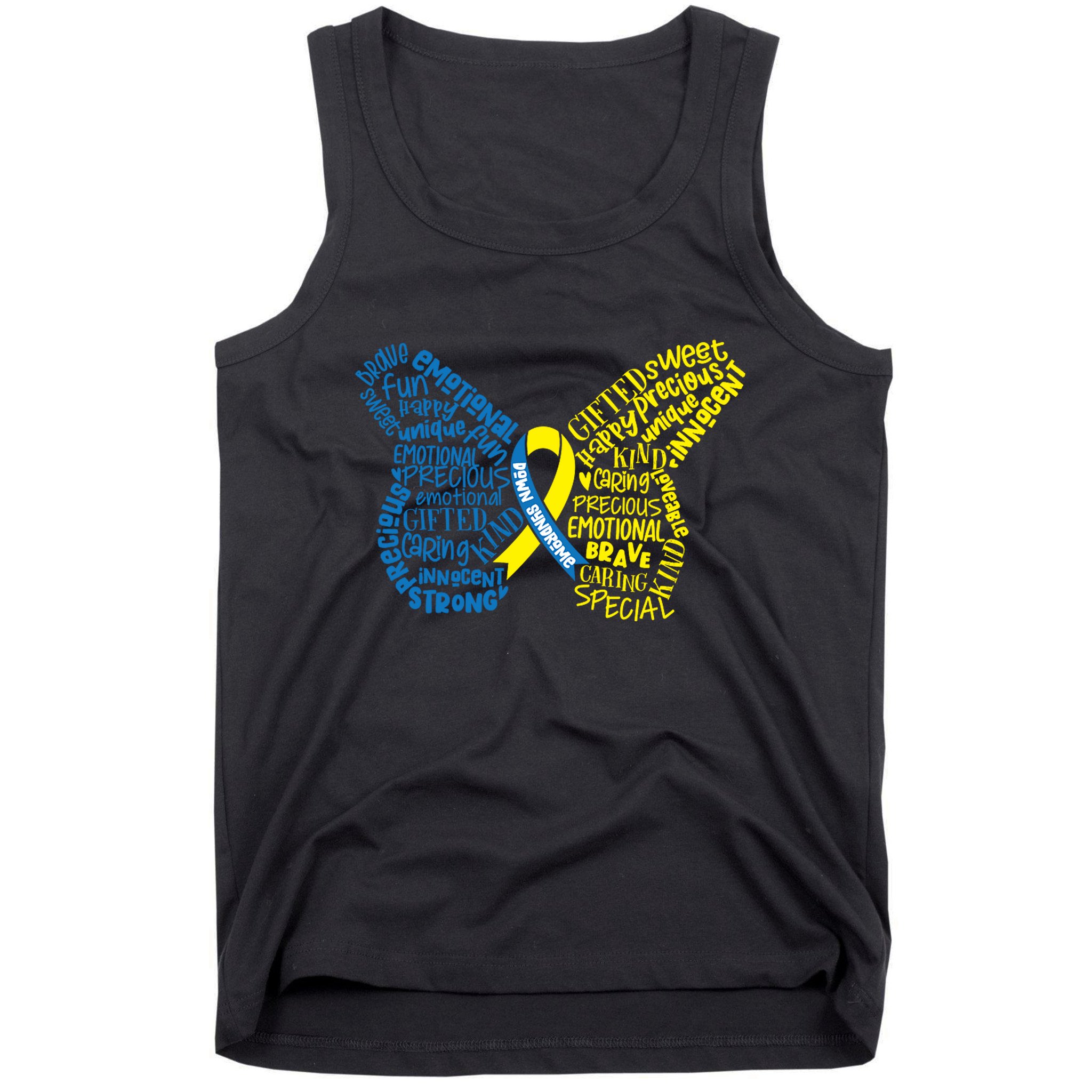 Down Syndrome Awareness Butterfly Tank Top
