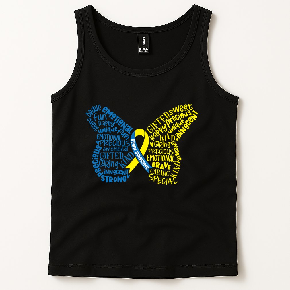 Down Syndrome Awareness Butterfly Tank Top