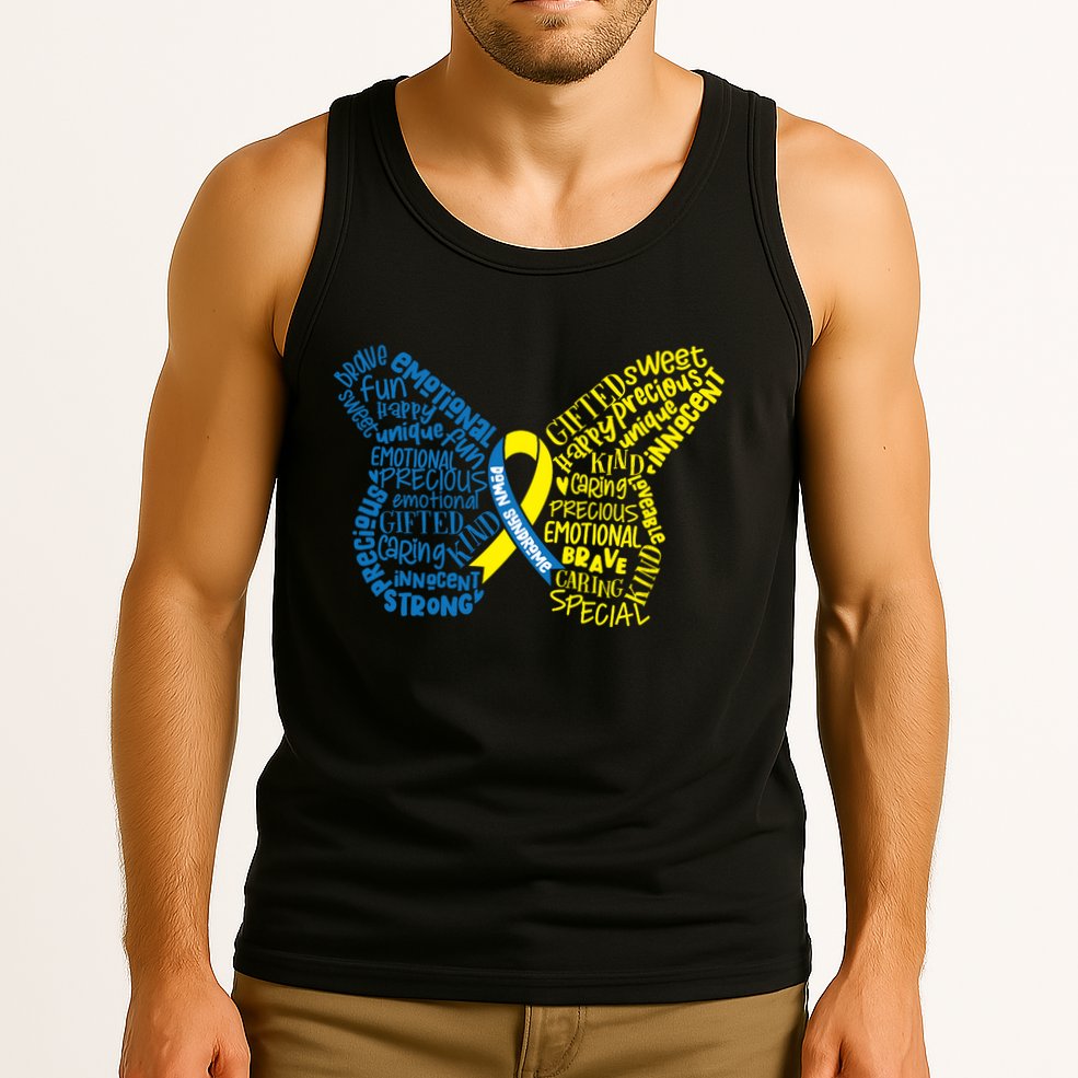 Down Syndrome Awareness Butterfly Tank Top