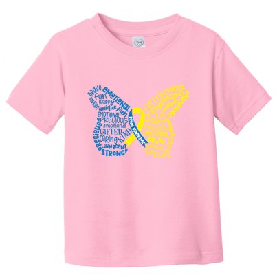 Down Syndrome Awareness Butterfly Toddler T-Shirt