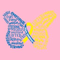 Down Syndrome Awareness Butterfly Women's V-Neck T-Shirt