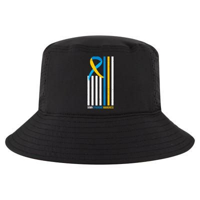 Down Syndrome Awareness Ribbon Flag Cool Comfort Performance Bucket Hat