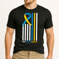 Down Syndrome Awareness Ribbon Flag Cooling Performance Crew T-Shirt