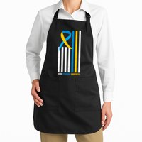 Down Syndrome Awareness Ribbon Flag Apron
