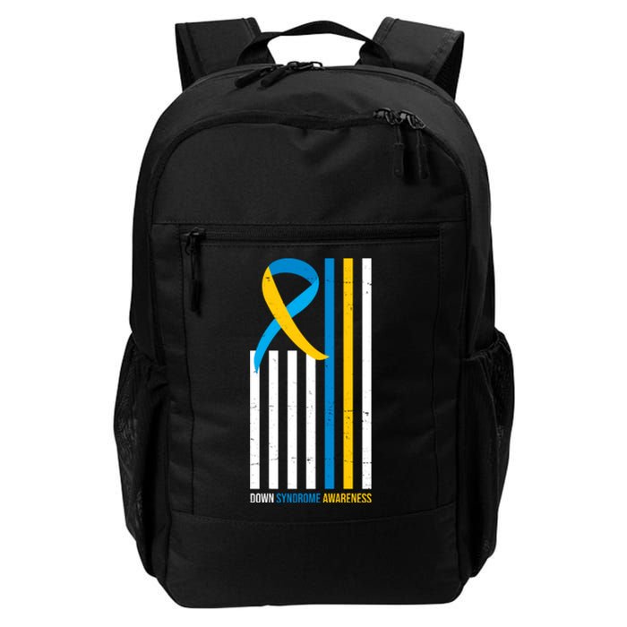 Down Syndrome Awareness Ribbon Flag Daily Commute Backpack