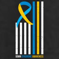 Down Syndrome Awareness Ribbon Flag Adult Drive Performance Visor