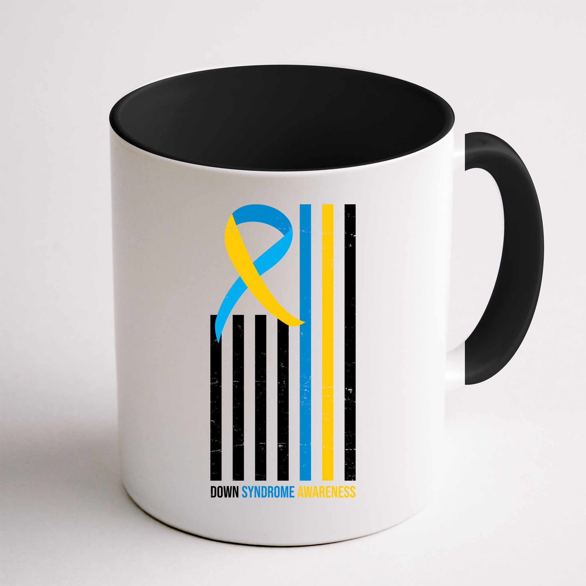 Down Syndrome Awareness Ribbon Flag Mug